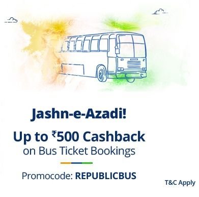 Paytm Republic Day Offer: Up to Rs.500 Cashback on Bus Ticket Booking