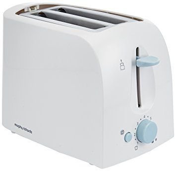Morphy Richards 2-Slice 650-Watt Pop-Up Toaster (White)