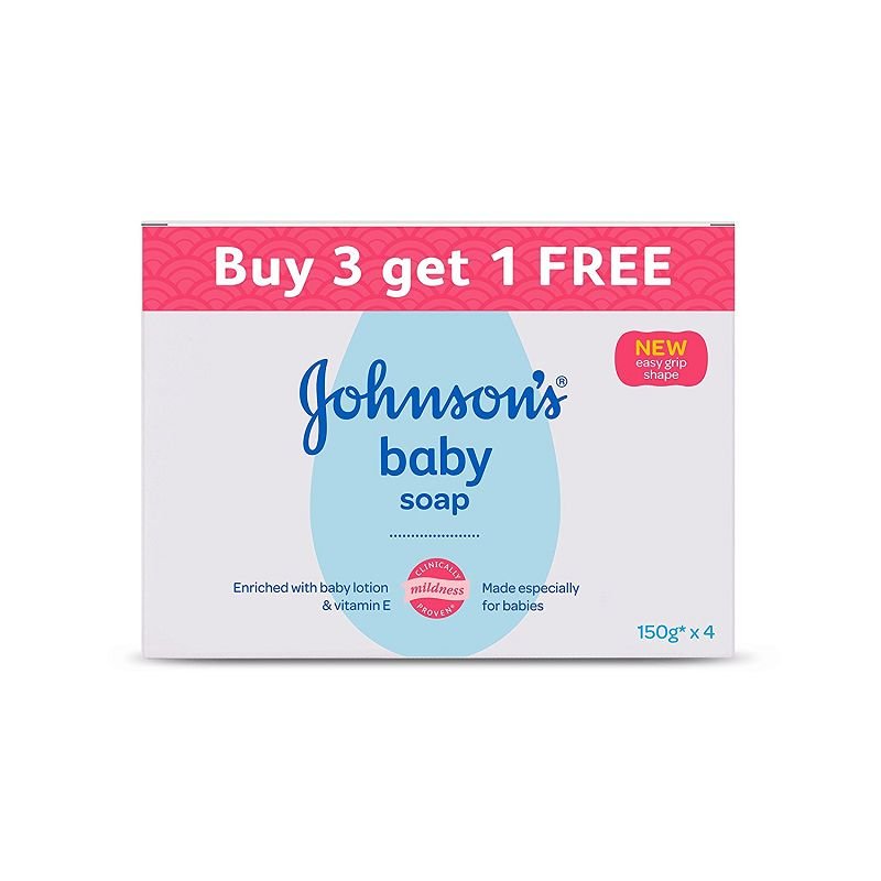 Johnson's Baby Soap, 150g (Buy 3 Get 1 Free)