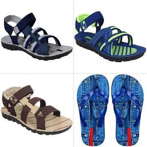 Oricum Men's Canvas Floaters & Flip Flops Combo