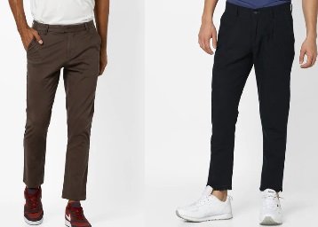 Ajio : Get 85% off on Trousers & Pants From Rs. 414