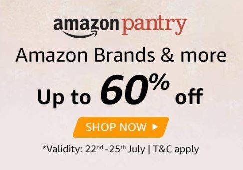 Amazon pantry sale Live- Upto 60 % Off On Amazon Groceries Products