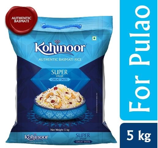 Flat 50% off on Kohinoor Basmati Rice, 5kg @ 410