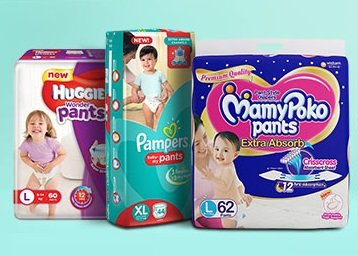 Super Value Day - Up to 35% off on Baby Diapers From Rs. 25