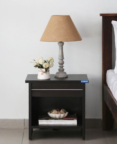 Spacewood Carnival Bedside Table in Wenge Finish