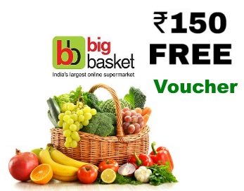 Magicpin : Big Basket 150 Voucher Free (for new users )