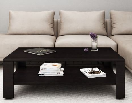 Crystal Furnitech Large Coffee Table in Wenge Finish