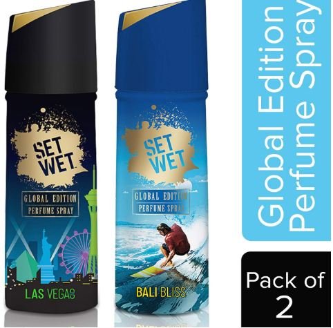 Set Wet Global Edition Perfume, 120ml (Pack of 2)