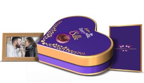 Cadbury Dairy Milk Silk Heart Shaped Valentine Gift Pack