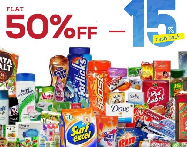 [Back Again]Flat 50% Off On Grocery + Extra 600 Cashback