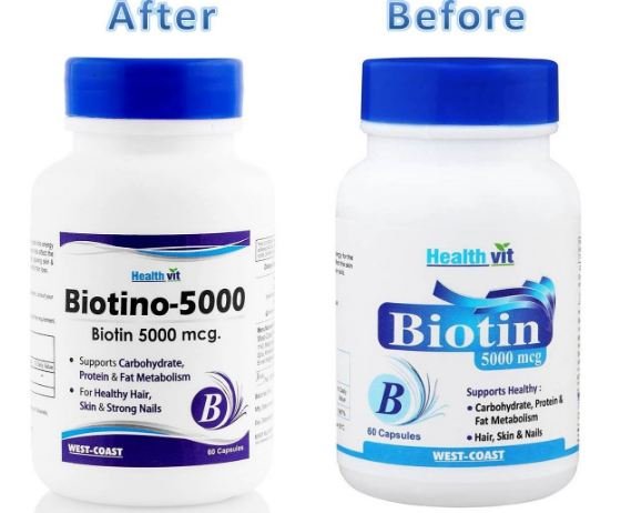 Healthvit Biotino (Hair, Skin & Nails) 60 Capsules - Pack of 3