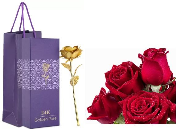 Loot Offer : Golden Flower Gift Box Set In Just Rs. 89