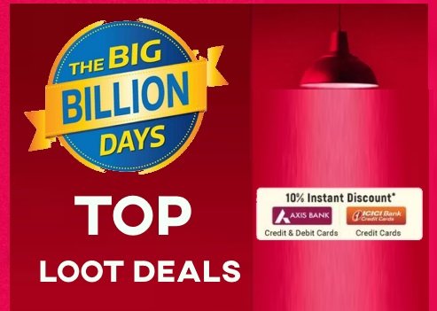 [End Now] Flipkart Top Loot Deals : Upto 85% off + Extra 10% off