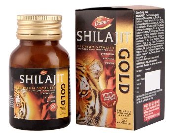 Lowest price: Dabur Shilajit Gold for Strength 20 Capsules @ Rs. 287