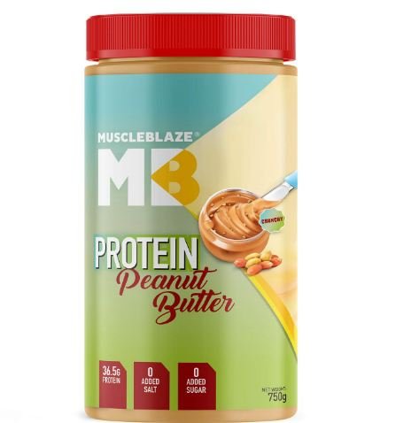 MuscleBlaze High Protein Natural Peanut Butter, 0.750 kg