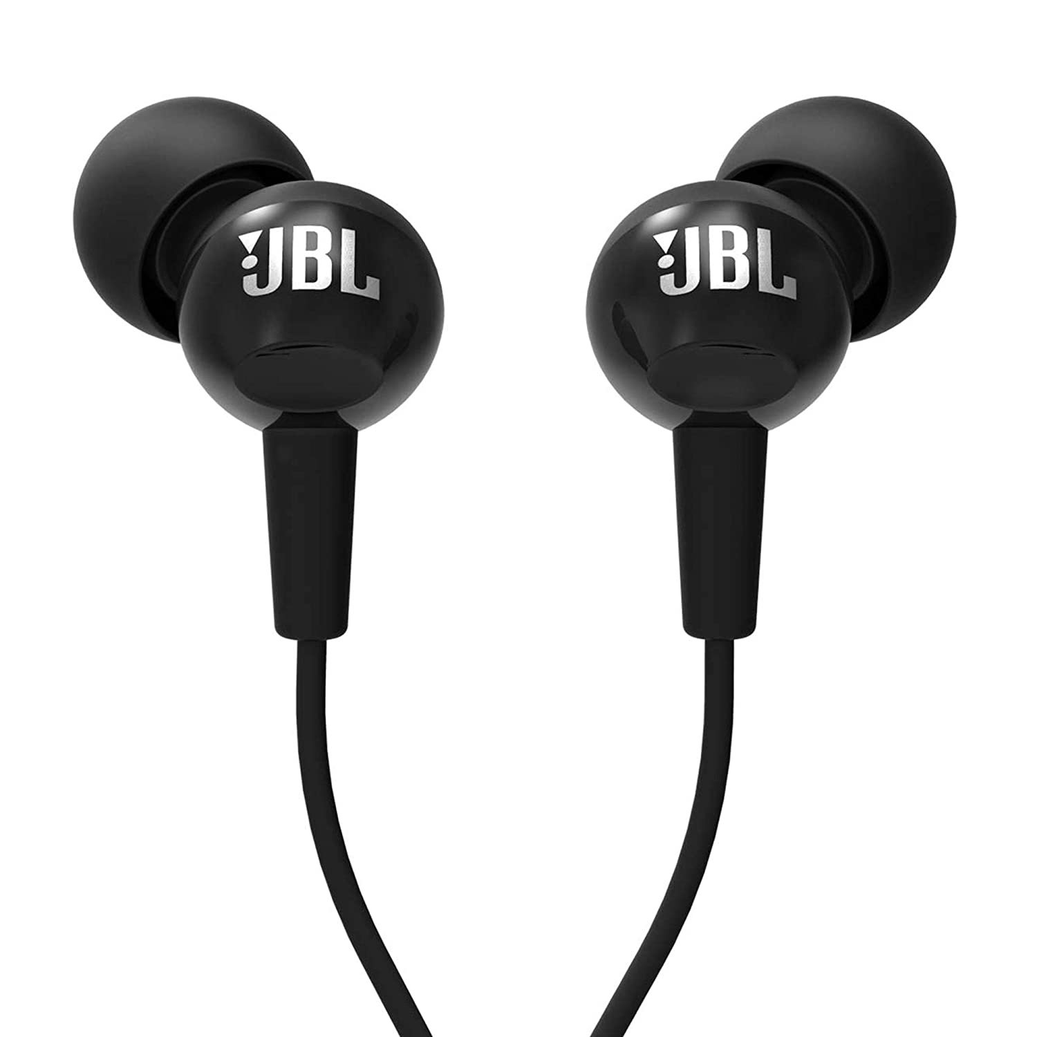 JBL In-Ear Headphones With Mic (Black)
