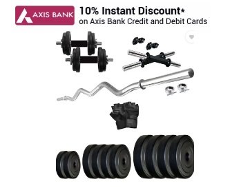 KRX 20 Kg Combo 4 wb Home Gym Kit @ Rs. 909 (After 10% off)