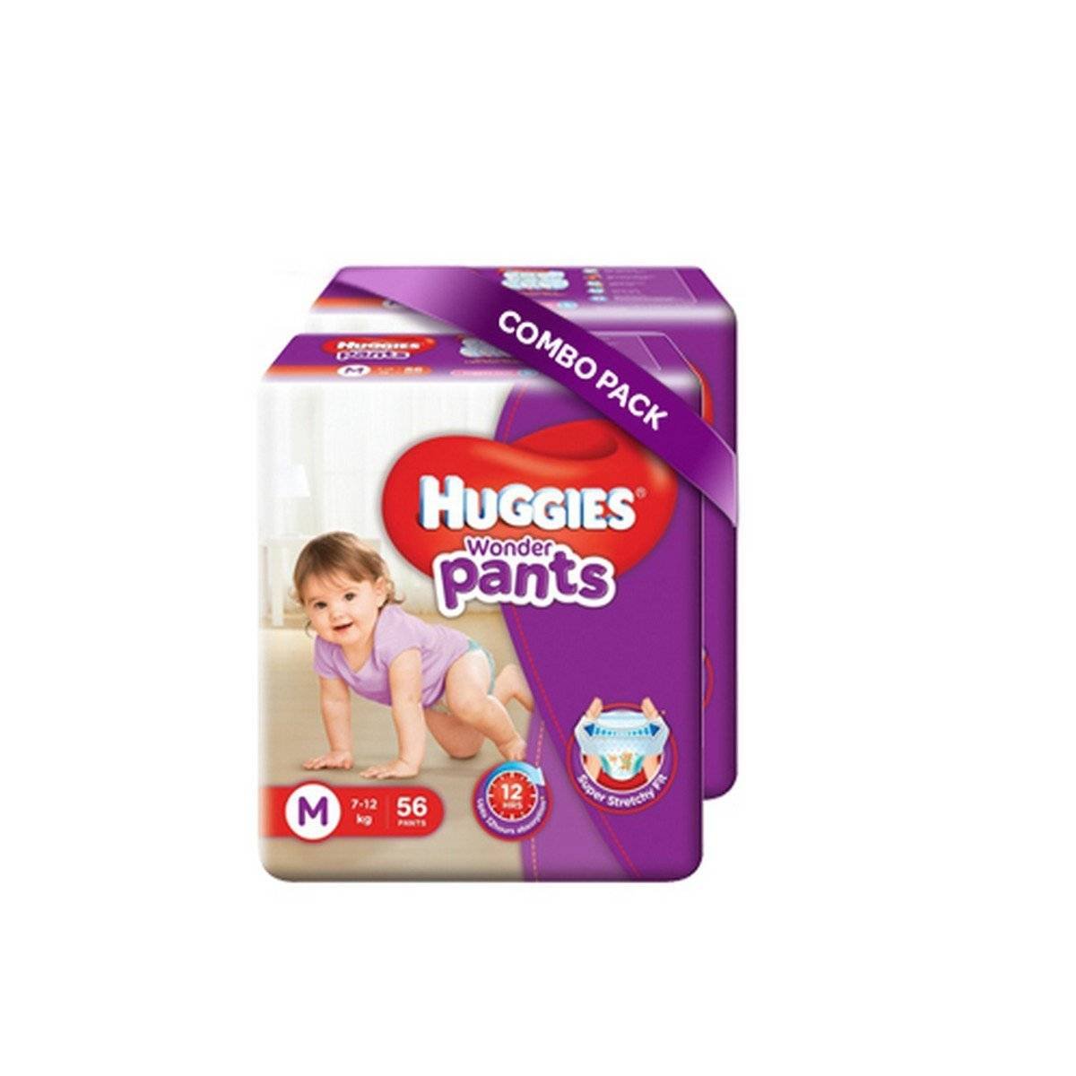 Huggies Wonder Pants Medium Size Diapers (Pack of 2)