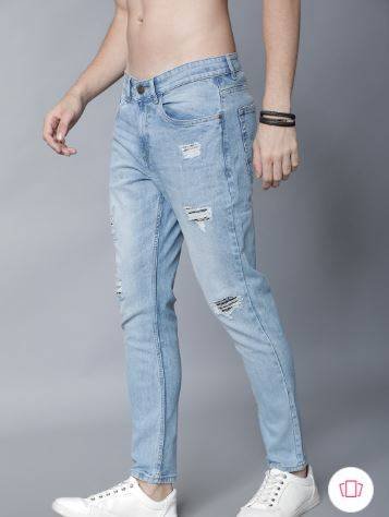 Jeans online | Rodamo Men Black Slim Fit Look Jeans
