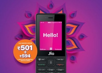 JIO Phone: Pay Rs. 1500 and get Rs. 1500 Back