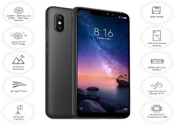 Redmi Note 6 Pro 4GB Rs. 11999, 6gb Rs. 13999