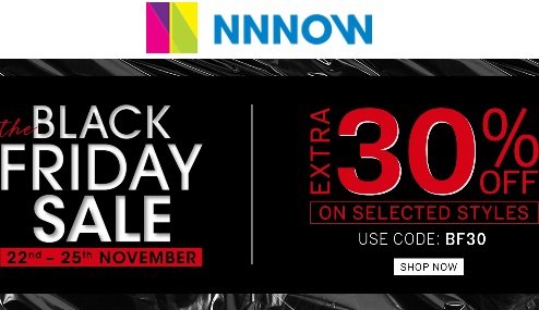 NNNOw : Black Friday Sale on Fashion + Extra 30% OFF