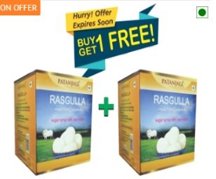 PATANJALI Rasgulla - Buy 1 get 1 FREE @ Rs. 175