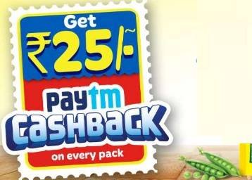 Rs.25 Paytm Cashback On Purchase Pasta worth Rs.25