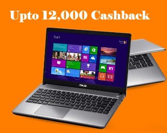 PaytmMall Laptop Fest - Upto 12000 Cashback on Laptops