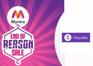 Phone Pe - Upto 200 Instant Cashback on Myntra Sale