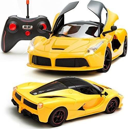 Toyshine Ferrari Remote Control Car, Rechargeable, Opening Doors