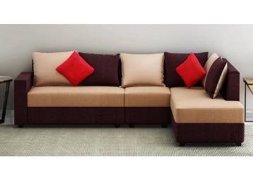 DHEP Furniture Three Seater Sofa with Pouffe From Rs. 25000