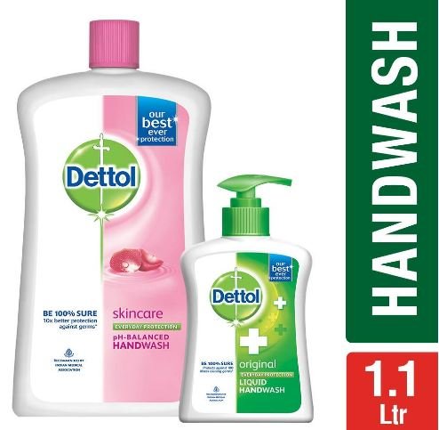 Dettol Liquid Hand Wash 900 ml with Free Dettol 200 ml