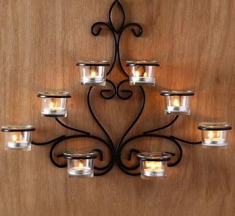 Buy Hosley Black Iron Tea Light Holder at low price