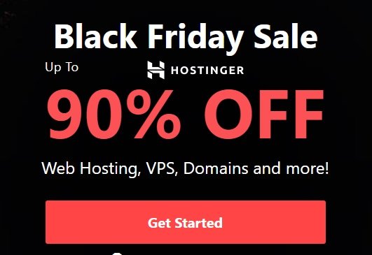 Black Friday Sale : Get Web Hosting for 4 year at 90% Off