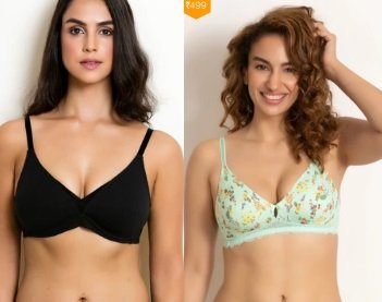 Zivame - Under Rs. 499 + FREE Shipping on Bras, Panties
