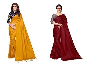 Zoha Pack of 5 Printed Georgette Sarees at Rs. 299